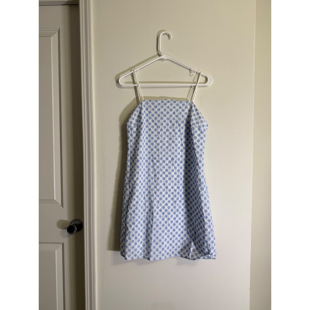 Trixxi Floral Summer Mini Dress White Boho Snowflake Cottagecore‎ Soft Girl L